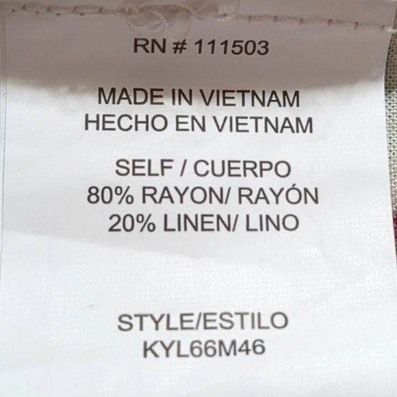 Anthropologie Fig + Flower Orange and White Patterned Summer Dress Size Large - Picture 14 of 17